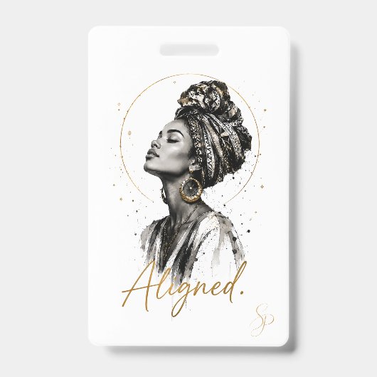 Ausgerichtet. Special Edition Abzeichen | Boho Art Ausweis (Vorderseite)