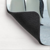 Ausgerichtete Kaiser-Pinguine Mousepad (Ecke)