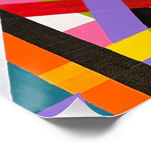 Ausgeripptes perfektes Poster (Ecke)