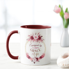 Ausgerüstet mit Gottes Grace Monogram Pink Gold Fl Tasse