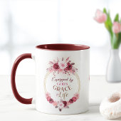 Ausgerüstet mit Gottes Grace Monogram Pink Gold Fl Tasse