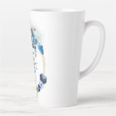 Ausgerüstet von Gottes Grace Elegant Blue Gold Flo Milchtasse (Rechts)