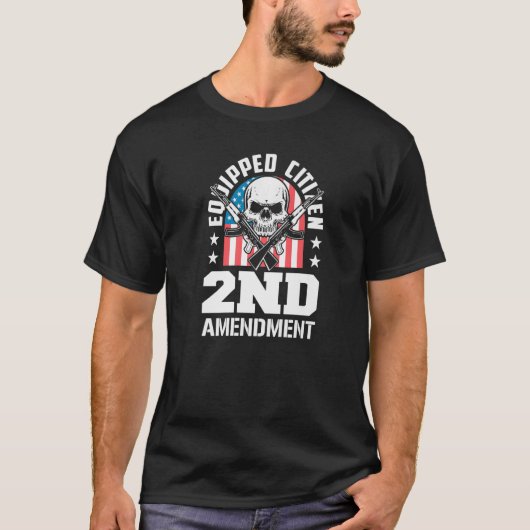 Ausgerüsteter Citizen 2. Amendment Pro USA Pat T-Shirt (Vorderseite)