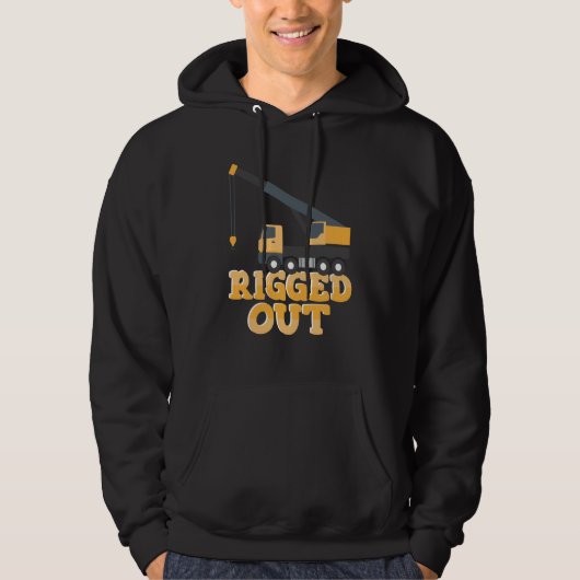 Ausgerüsteter Kranführer Bauarbeiter Hoodie (Vorderseite)