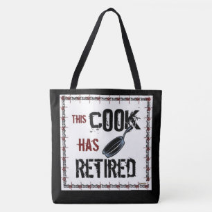 Ausgeschiedener Koch (schwarz/weiß) Tasche