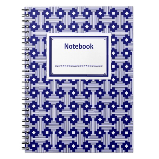 Ausgeschrieben - Deep Navy auf Weiß Notizblock (Vorderseite)