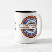 Ausgestattet durch unseren Schöpfer - Kaffee-Tasse Zweifarbige Tasse (VorderseiteRechts)