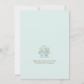 Ausgestattet mit Liebe, benutzerdefinierbar Einladung (Rückseite)