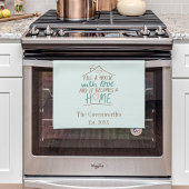 Ausgestattet mit Liebe, benutzerdefinierbar Geschirrtuch