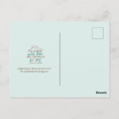 Ausgestattet mit Liebe, benutzerdefinierbar Postkarte (Rückseite)