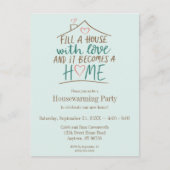 Ausgestattet mit Liebe, benutzerdefinierbar Postkarte (Vorderseite)