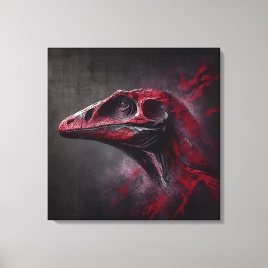 Ausgestorbene Dinosaurier Leinwanddruck (Vorderseite)
