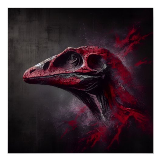 Ausgestorbene Dinosaurier Poster (Vorderseite)