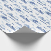 Ausgestorbene Tier-Toilette Geschenkpapier (Ecke)