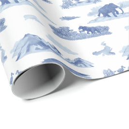 Ausgestorbene Tier-Toilette Geschenkpapier