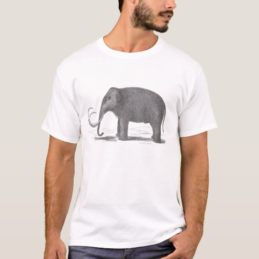 Ausgestorbene Tiere des wolliges Mammut-Mastodons T-Shirt (Vorderseite)