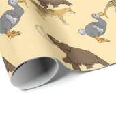 Ausgestorbene Tiere  Geschenkpapier (Rolleneckpunkt)