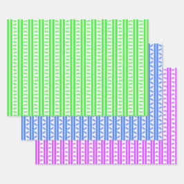 Ausgestorbene Tiere in Neon-Geschenkpapier Geschenkpapier Set