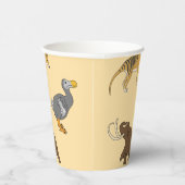 Ausgestorbene Tiere  Pappbecher (Rechts)