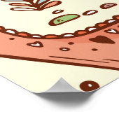 Ausgestorbene Tiere. Prähistorische Reptilien. Nie Poster (Ecke)