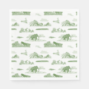 Ausgestorbene Tiertoile Napkins Serviette