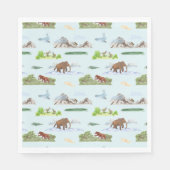 Ausgestorbene Tiertoile Napkins Serviette (Vorderseite)