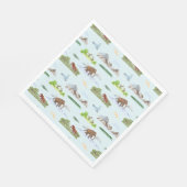 Ausgestorbene Tiertoile Napkins Serviette (Ecke)