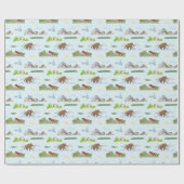 Ausgestorbenes Tier Toile  Geschenkpapier (Flach)