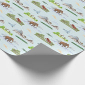 Ausgestorbenes Tier Toile  Geschenkpapier (Ecke)