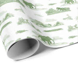 Ausgestorbenes Tier Toilette Geschenkpapier