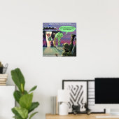 Ausgestreute Vegans Funny Poster (Heimbüro)