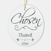 Ausgesuchte Pflegesorgfalt, Keramikornament (Links)