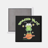 Ausgeteilte Alien Magnet (Vorderseite/Rückseite)