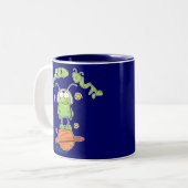 Ausgeteilte Alien Zweifarbige Tasse (Vorderseite Links)