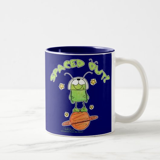 Ausgeteilte Alien Zweifarbige Tasse (Rechts)