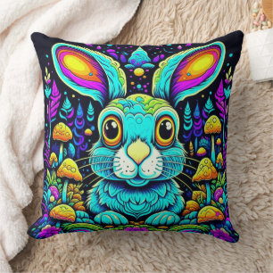 Ausgetricktes Shroom Rabbit Kissen