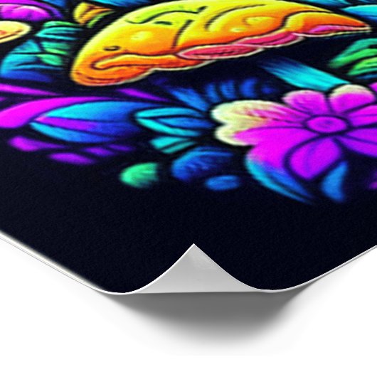 Ausgetricktes Shroom Rabbit Poster (Ecke)