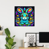 Ausgetricktes Shroom Rabbit Poster (Heimbüro)