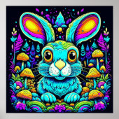 Ausgetricktes Shroom Rabbit Poster (Vorne)