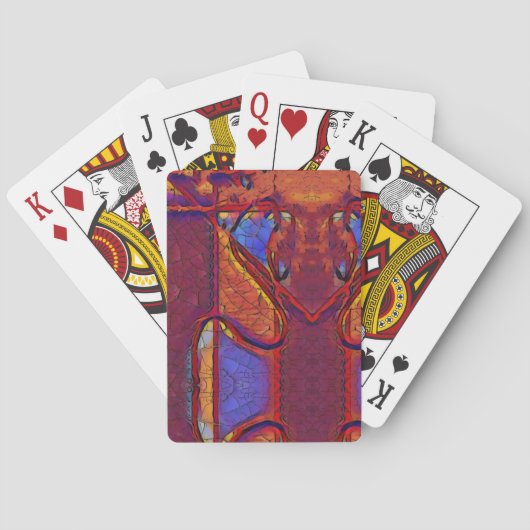 Ausgetrocknete Erde Spielkarten (Rückseite)