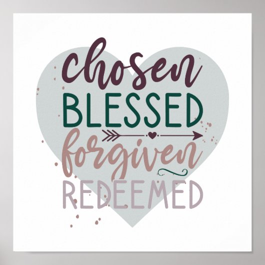 Ausgewählte gesegnete, vergessene Christliche Quot Poster (Vorne)