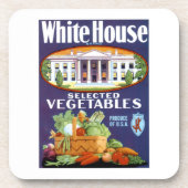 Ausgewähltes Gemüse im Weißen Haus Getränkeuntersetzer (Vorderseite)