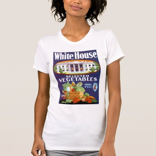 Ausgewähltes Gemüse im Weißen Haus T-Shirt (Vorderseite)