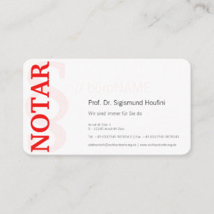 Ausgewogen rot und schwarz visitenkarte