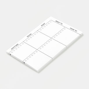 Ausgewogen, um Post-its zu tun Post-it Klebezettel