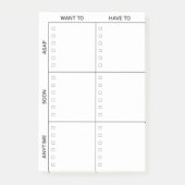 Ausgewogen, um Post-its zu tun Post-it Klebezettel (Vorderseite)