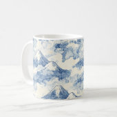 Ausgewogene Blaue Weiße Berge Schnee Kaffeetasse (Vorderseite Links)