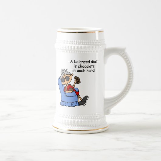 ausgewogene Chocolate Diät Bierglas (Rechts)