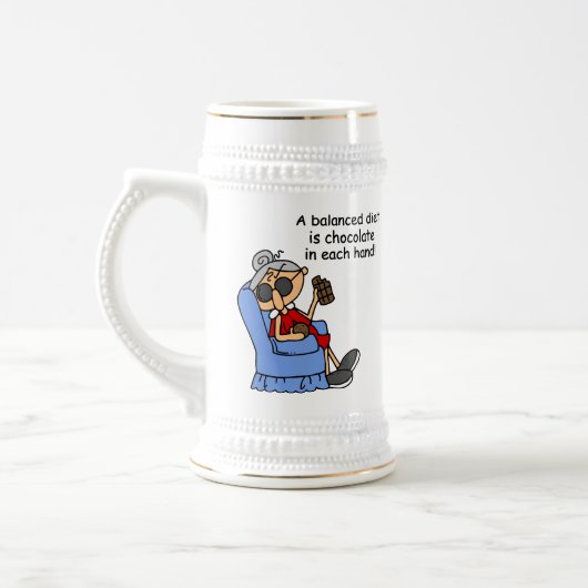 ausgewogene Chocolate Diät Bierglas (Links)