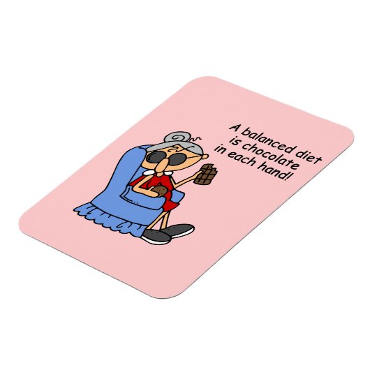 ausgewogene Chocolate Diät Magnet (Linke Seite)